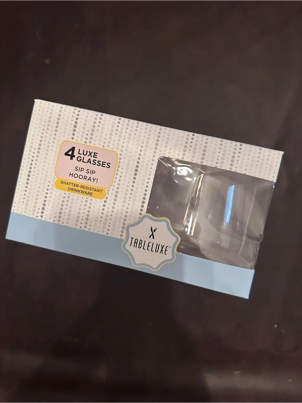 Plastic stemless wine glasses